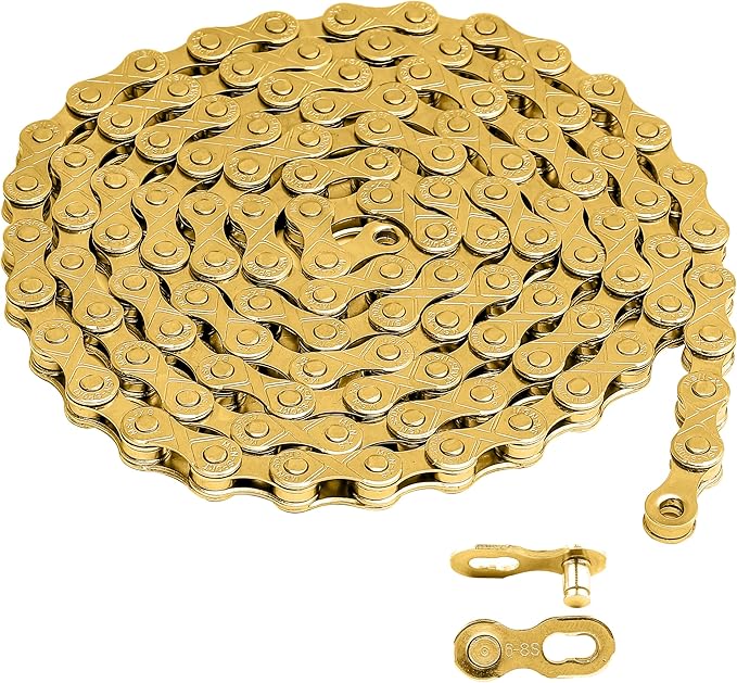 Hycline Bike Chain 6/7/8-Speed,Bicycle Chain 1/2x3/32 Inch,Special Steel for Road Mountain Racing Cycling (116 Links)