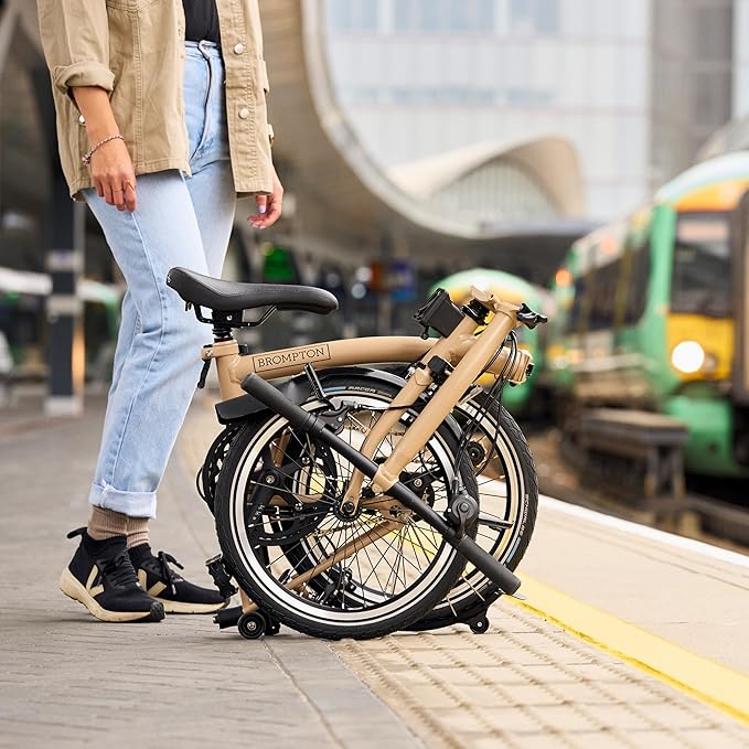 Brompton Folding Commuter Bike C Line 6-Speed | Compact, Lightweight, Urban Bike for Adults