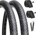 Hycline 26x2.125 Cruiser Bike Tires Set: 2-Pack 26-inch Premium Butyl Rubber High-Performance Folding Replacement Bicycle Tires for Beach Cruiser and Urban Commuting Bicycle