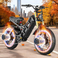 eAhora 2025 Romeo Ultra/Romeo 2 Peak 3000W/2500W 42/40 Mph Electric Bike for Adults 60V 70Ah/52V 60Ah 100-200Miles Long Range Ebike 26" Fat Tire Full Suspension Electric Bicycle