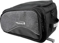 Ibera Bike Bag MIK Commuter 15L - Clip-On bike Bags For Bicycles with Laptop Sleeve, Multiple Pockets & Shoulder Strap - Reflective Trim & Taillight Ready - Bike Rack Bag ONLY FOR MIK RACKS