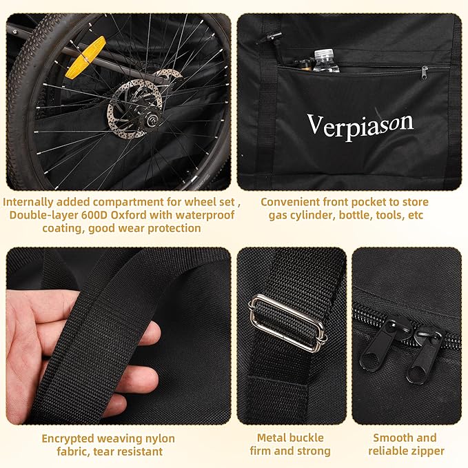 Folding Bike Carry Bag for 26-29 inch MTB Road Bike Transport Case