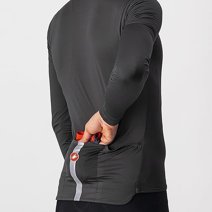 CASTELLI Men's Squadra Stretch Jacket, Windproof Zip Up Shell for Road Cycling