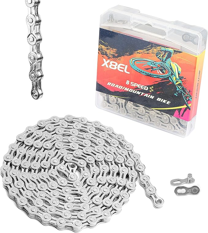 Hycline Bike Chain 6/7/8-Speed,Bicycle Chain 1/2x3/32 Inch,Special Steel for Road Mountain Racing Cycling (116 Links)