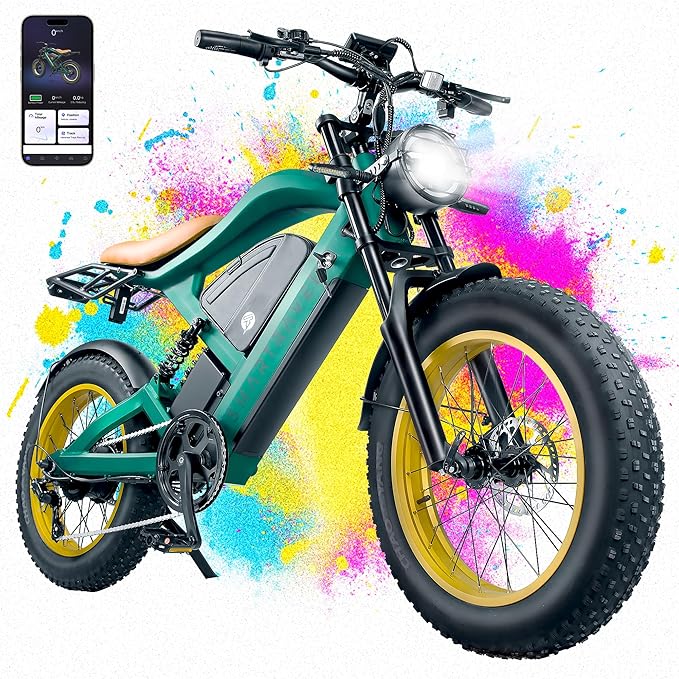 SMARTRAVEL 1200/3000W Adult Electric Bicycle,Dual Motor Electric Bike with 48V25Ah Dual Lithium Battery,70-92Miles Range,7 Speed Gears for Adults