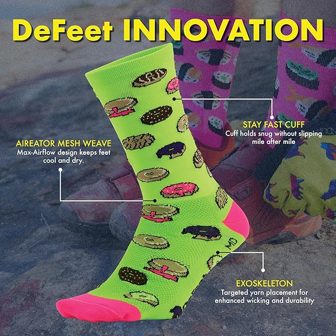 DEFEET - Aireator 6" - Designs - Cycling, Running, Everyday Sock