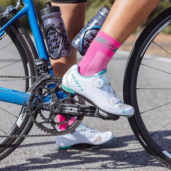 GripGrab Classic Regular Cut Summer Cycling Socks Single & Multipack Coolmax Bicycle Socks for Spinning Indoor Biking