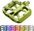 Mountain Bike Pedals Flat - MTB Pedals Flat, Bicycle Pedals, Road Bike Pedals, BMX Pedals, for BMX MTN Road Gravel EBike, Specialized Parts, Adults, Aluminum Metal Stamp 9/16"