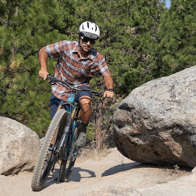 Club Ride Apparel New West Cycling Shirt - Men's Short Sleeve Cycling Jersey - Sport Fit Snap Down Top - 50 UPF Riding Shirt