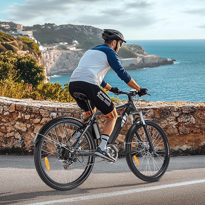 ZNH Electric Bike for Adults, 1000W Peak Motor 28MPH Mountain Ebike, 48V 13Ah Removable Battery Up to 65 Miles, 26" Electric Bicycle with 21-Speed Gear & Front Suspension, UL 2849 Certified