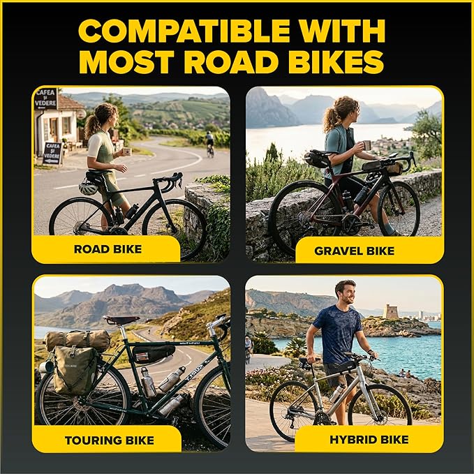 Ultraverse Bike Inner Tube for 700x23-25c, 700x28-32c, 700x35-43c 28 inch Bicycle Wheel Sizes with 48mm Presta Valve - Butyl Rubber Tubes for Road and Gravel Bikes - 2 Tubes, 2 tire levers Included