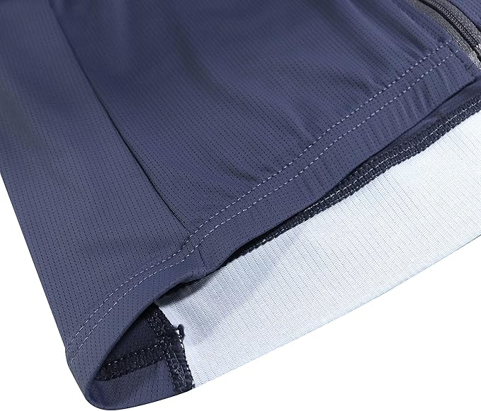 Lo.gas Cycling Jersey Men Short Sleeve, Road Bike Jerseys Full Zipper with Pockets, Bicycle Clothing Breathable Quick Dry