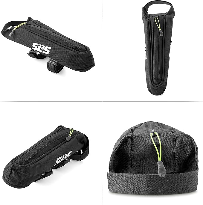 SLS3 Aero Top Tube Bike Bag - Small, Stable & Secure for TT and Triathlon Racing – Tri and Cycling Accessories - Premium Low Profile Design Reduces Drag - Custom Fit Bike Top Tube Bag