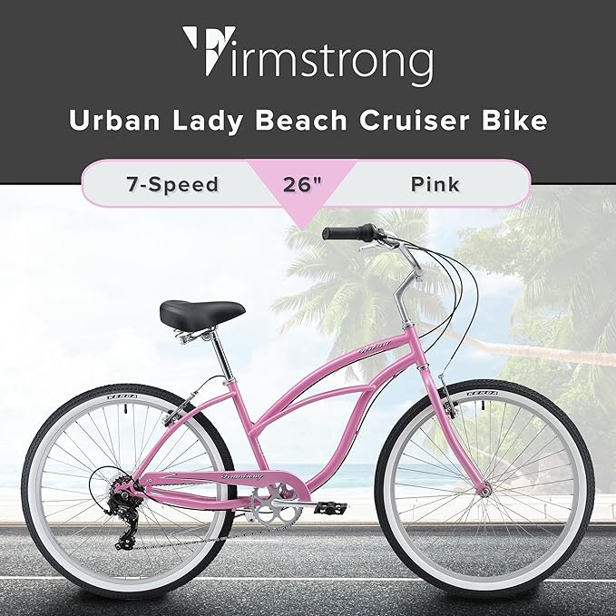sixthreezero Urban Lady Beach Cruiser Bike, Women's 3 Speed Hybrid Bicycle