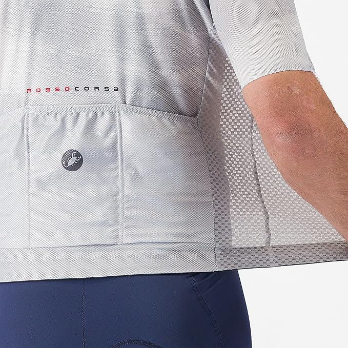CASTELLI Men’s Climber’s A/C Jersey, Quarter Length Sleeve, Full Zip, Road Cycling & Gravel Biking Jersey with UV Protection