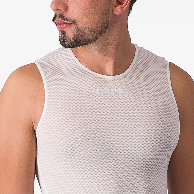 CASTELLI Men’s Pro Mesh 2.0 Sleeveless Jersey, Breathable Cycling Mesh Base Layer for Road, Gravel Biking & Racing