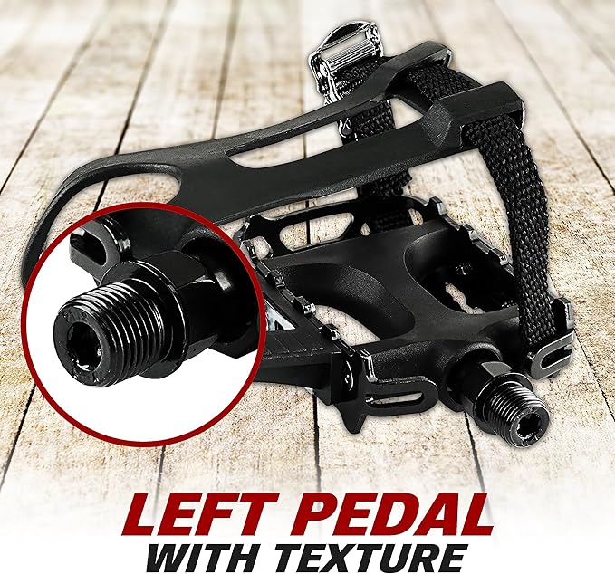 BV Bike Pedal - Universal Fit Bicycle Pedals 9/16" Compatible, Non-Slip & Durable Lightweight, Fits Most Adult Bikes & MTB Bicycles