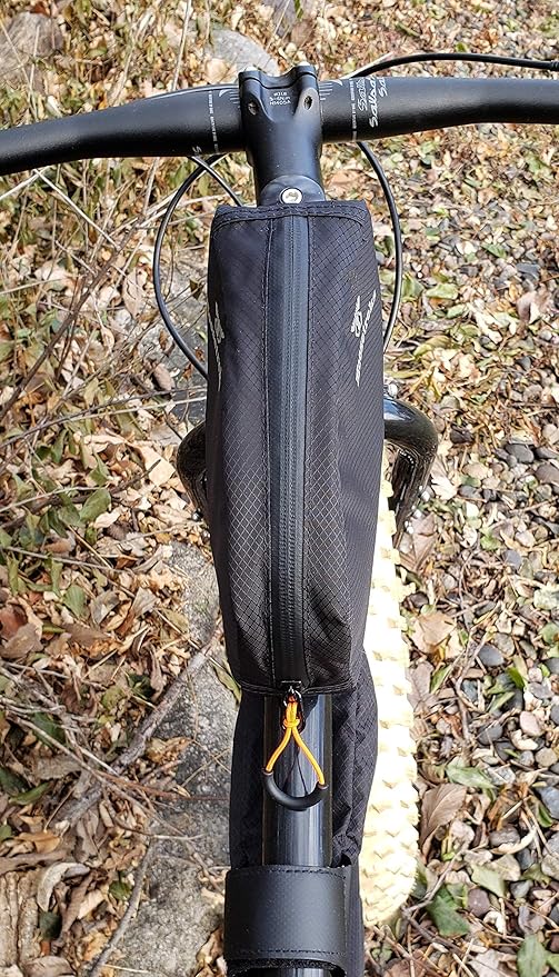 Bike Top Tube Bag | Fuel-Tank Style Bike Packing Bag with Easy 1 Hand Zipper Access