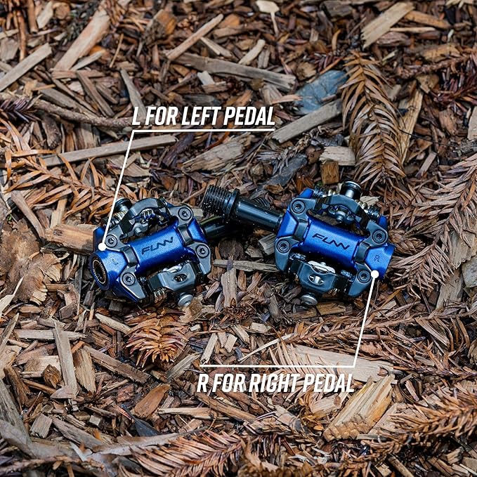 Funn Tactic Clip-in Pedals, Compatible with SPD Cleats, XC Race Pedals for MTB