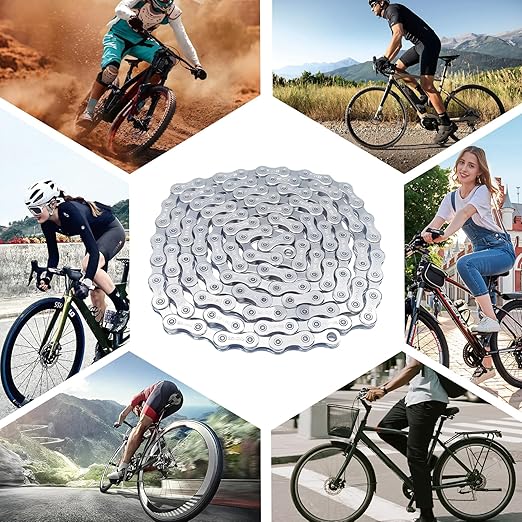 6/7/8/9/10/11/12 Speed Bike Chain – High-Strength, Durable & Smooth-Shifting for Road/Mountain Bikes (11-Speed)
