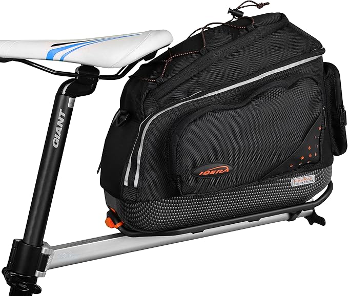 Ibera PakRak Bicycle Seat Post Commuter Rack and Quick-Release Bag