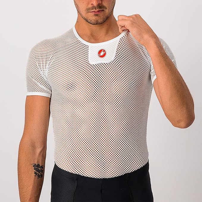 CASTELLI Men’s Core Mesh 3 Short Sleeve, Ultra-Lightweight Moisture-Wicking Base Layer for Hot-Weather Road Cycling