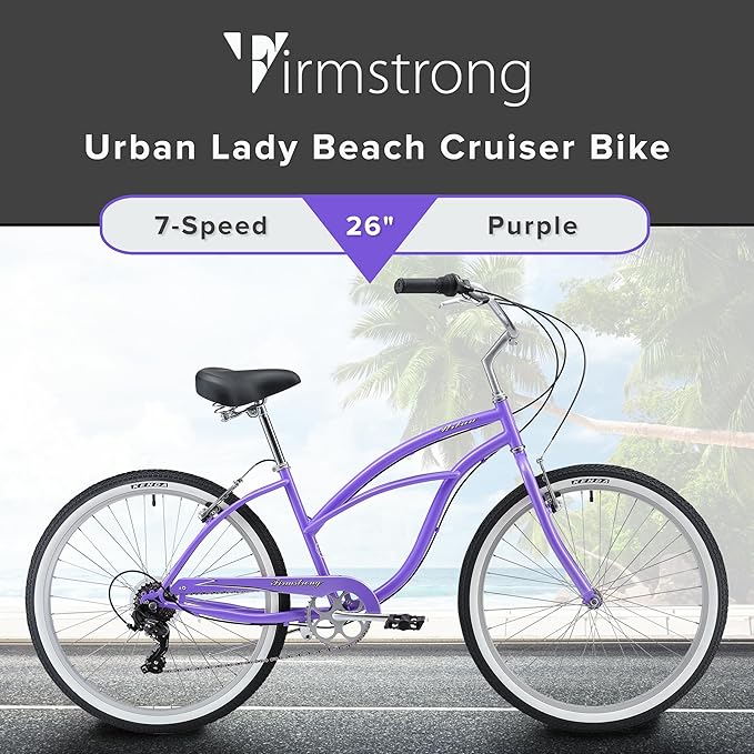 sixthreezero Urban Lady Beach Cruiser Bike, Women's 3 Speed Hybrid Bicycle