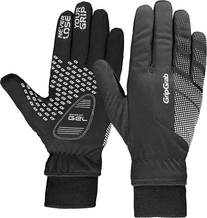 GripGrab Ride Windproof Winter Cycling Gloves Thermal Full Finger Padded Fleece Lined Cold Weather Warm Bicycle Glove