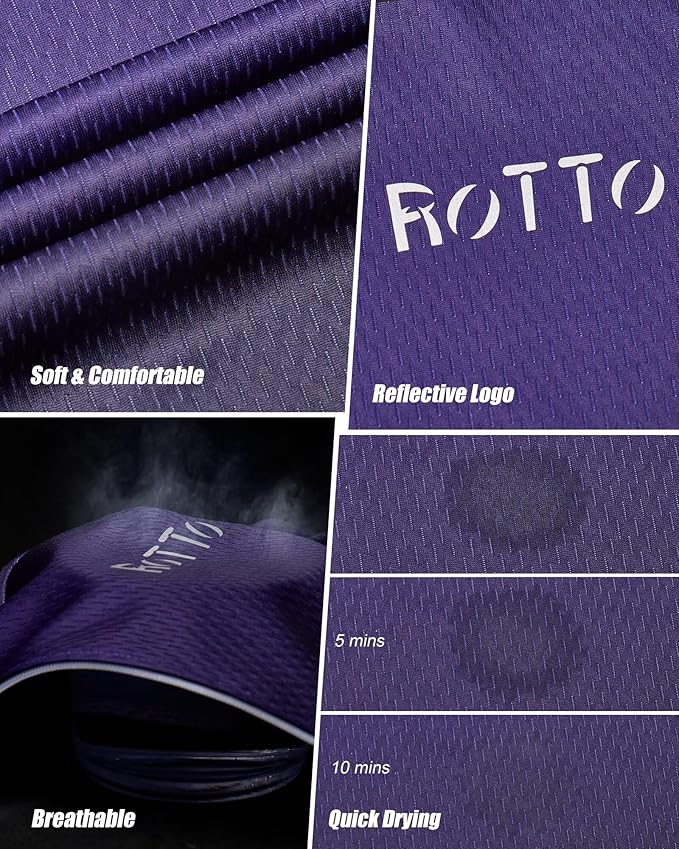ROTTO Cycling Jersey Mens Bike Shirt Short Sleeve Gradient Color Series