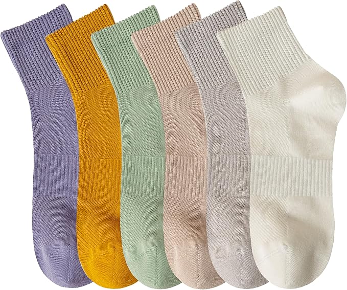 MAGIARTE Womens Mini Crew Ankle Socks Athletic Casual Cotton Socks for Women