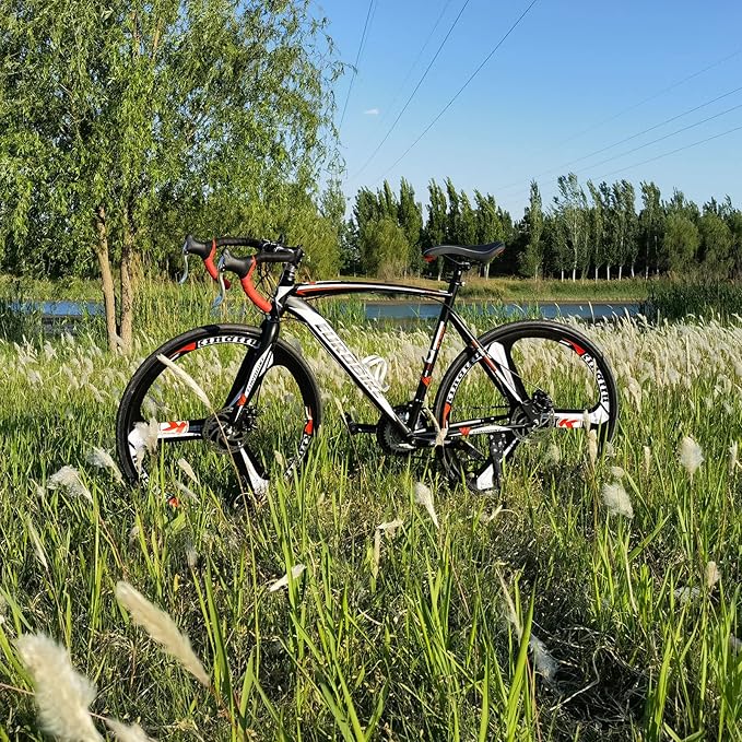 EUROBIKE Road Bike 700C Wheels 21 Speed Disc Brake Bicycle 54cm Cycling
