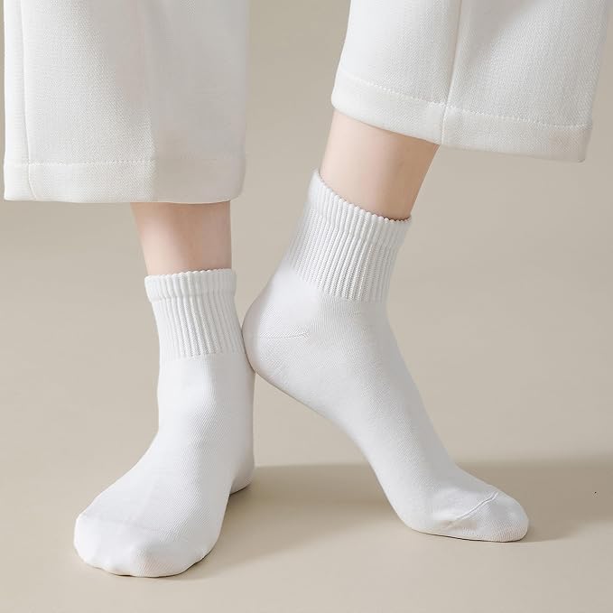 MAGIARTE Womens Mini Crew Ankle Socks Athletic Casual Cotton Socks for Women