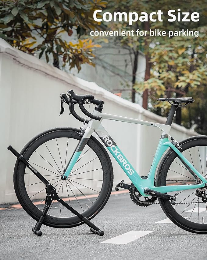 ROCKBROS Indoor Bike Stand for Storage, Garage - Floor Stand for 20-29'' Mountain & Road Bikes