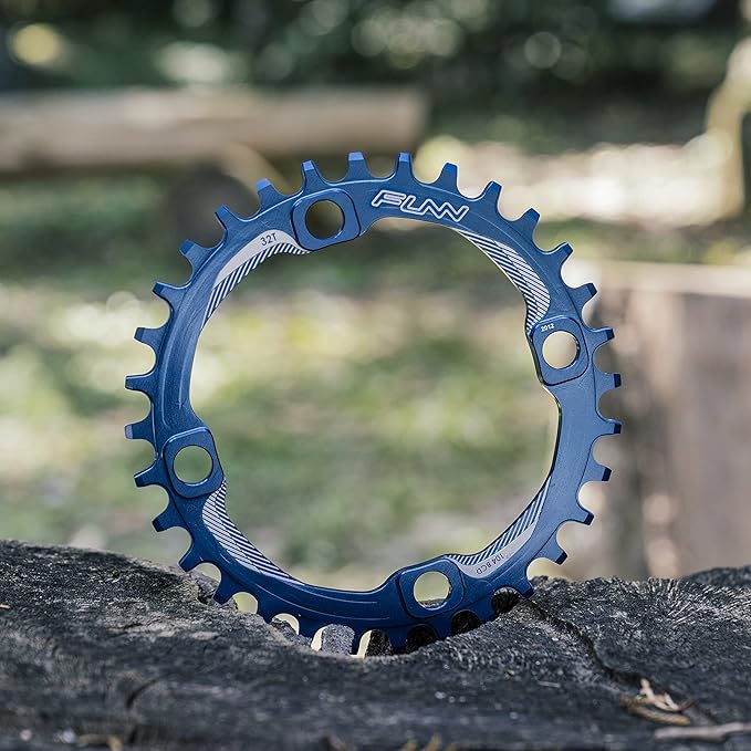 Funn Solo Narrow Wide Chainring for 9 10 11 12 Speed Chain, Fits 104mm BCD Interface Crankset, Single Speed Bike Chain Ring for MTB, BMX Bike, Gravel Bike and Road Bike