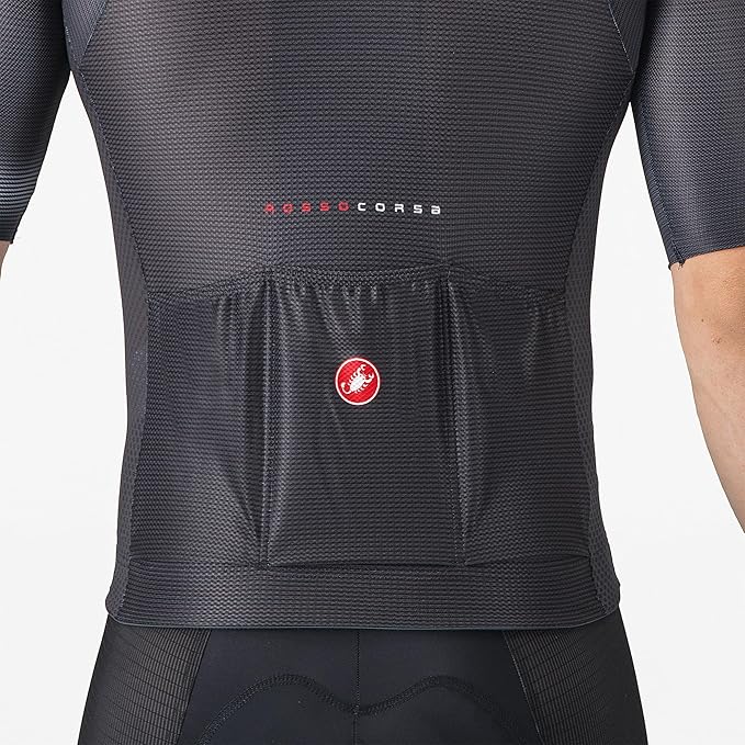CASTELLI Men’s Climber’s A/C Jersey, Quarter Length Sleeve, Full Zip, Road Cycling & Gravel Biking Jersey with UV Protection