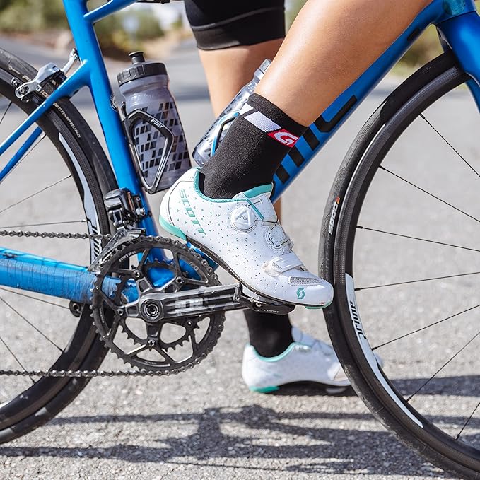 GripGrab Classic Regular Cut Summer Cycling Socks Single & Multipack Coolmax Bicycle Socks for Spinning Indoor Biking