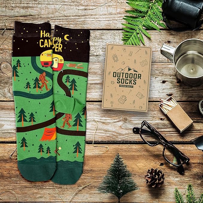 VICRAZY Hiking, Cycling, Camping Socks for Men, Women - Hiking, Bicycle, Camping, Bike Accessories, Stocking Stuffers