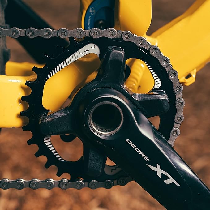 Funn Solo Narrow Wide Chainring for 9 10 11 12 Speed Chain, Fits Asymmetric 96mm BCD Interface Crankset, Single Speed Bike Chain Ring for MTB, BMX Bike, Gravel Bike and Road Bike