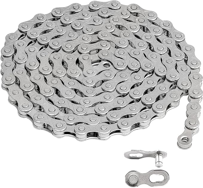 Hycline Bike Chain 6/7/8-Speed,Bicycle Chain 1/2x3/32 Inch,Special Steel for Road Mountain Racing Cycling (116 Links)