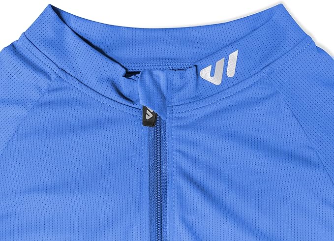 Lo.gas Cycling Jersey Men Short Sleeve, Road Bike Jerseys Full Zipper with Pockets, Bicycle Clothing Breathable Quick Dry