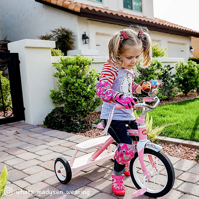 Kids Bike Gloves for Balanced Bike Mountain Bicycle Biking I Breathable Fingerless Toddler Kids Cycling Gloves with Extra Protective Cushions I CPSIA Certified Riding Gloves for Girl Boy Child Youth