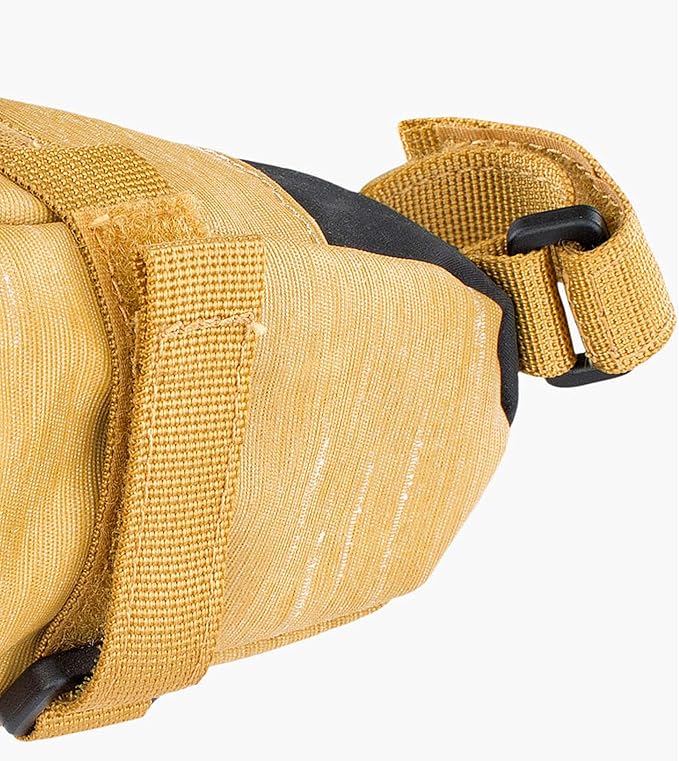 EVOC SEAT BAG TOUR saddle bag, Bicycle frame bag for more storage space on the seat post (size: M, 0.7 L storage space, abrasion-resistant, water-repellent, Hypalon reinforcement), Carbon Grey