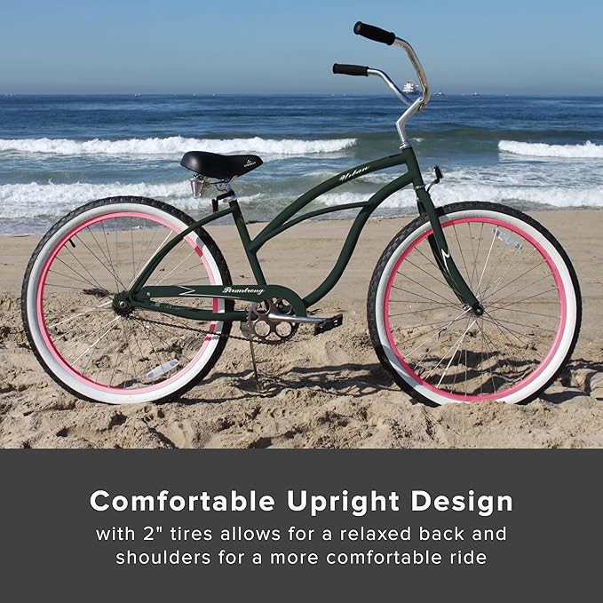 sixthreezero Urban Lady Beach Cruiser Bike, Women's 3 Speed Hybrid Bicycle