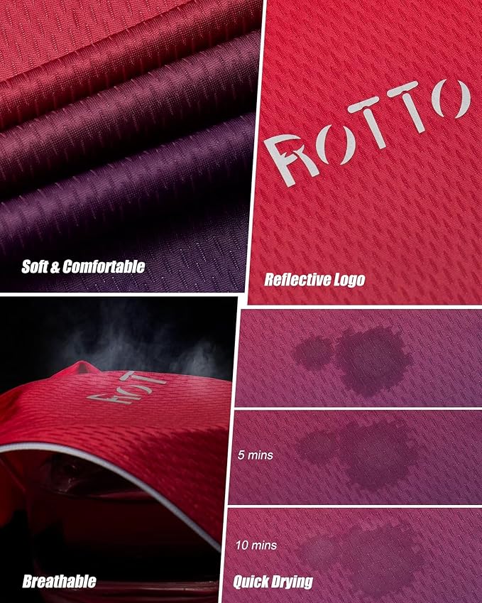 ROTTO Cycling Jersey Mens Bike Shirt Short Sleeve Gradient Color Series