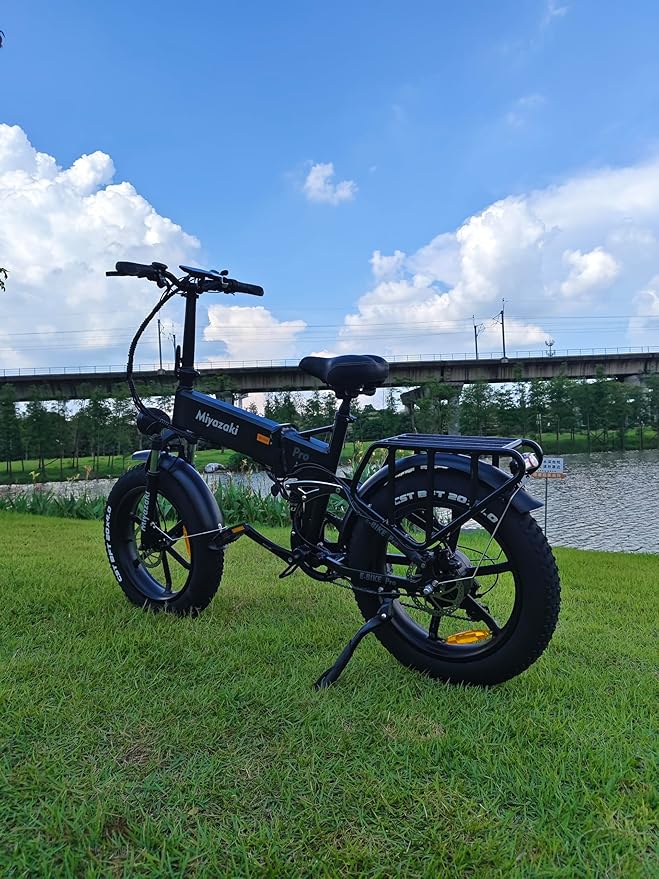 Miyazaki Folding Electric Bike for Adults, Space Aluminum Frame,1000/1500w Brushless Motor Foldable Ebike, 48v16/17.5ah Removable Battery,20"X4.0" Fat Tire Electric Bicycle, Hydraulic Oil Brake