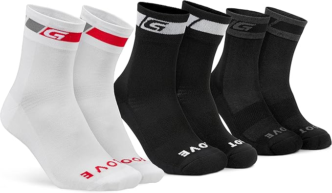GripGrab All-Season Cycling Socks Set of 3 Multipack Giftbox Summer Winter Merino Wool Spring Fall Sock Bundle