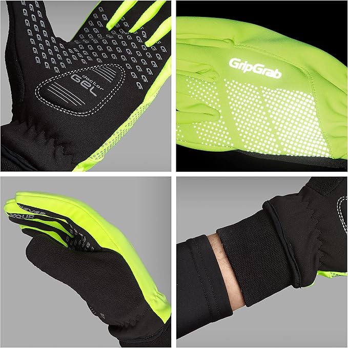 GripGrab Ride Windproof Winter Cycling Gloves Thermal Full Finger Padded Fleece Lined Cold Weather Warm Bicycle Glove
