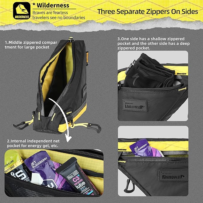 Rhinowalk Bike Frame Bag Waterproof Bike Triangle Bag Bicycle Pouch Under Tube Bag Professional Cycling Accessories