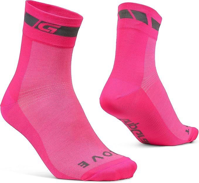 GripGrab Classic Regular Cut Summer Cycling Socks Single & Multipack Coolmax Bicycle Socks for Spinning Indoor Biking