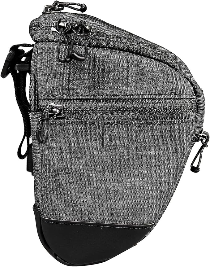 Roswheel Essentials Series Bike Handlebar Bag Bicycle Basket Pack with Map Holder/Phone Pouch, Black